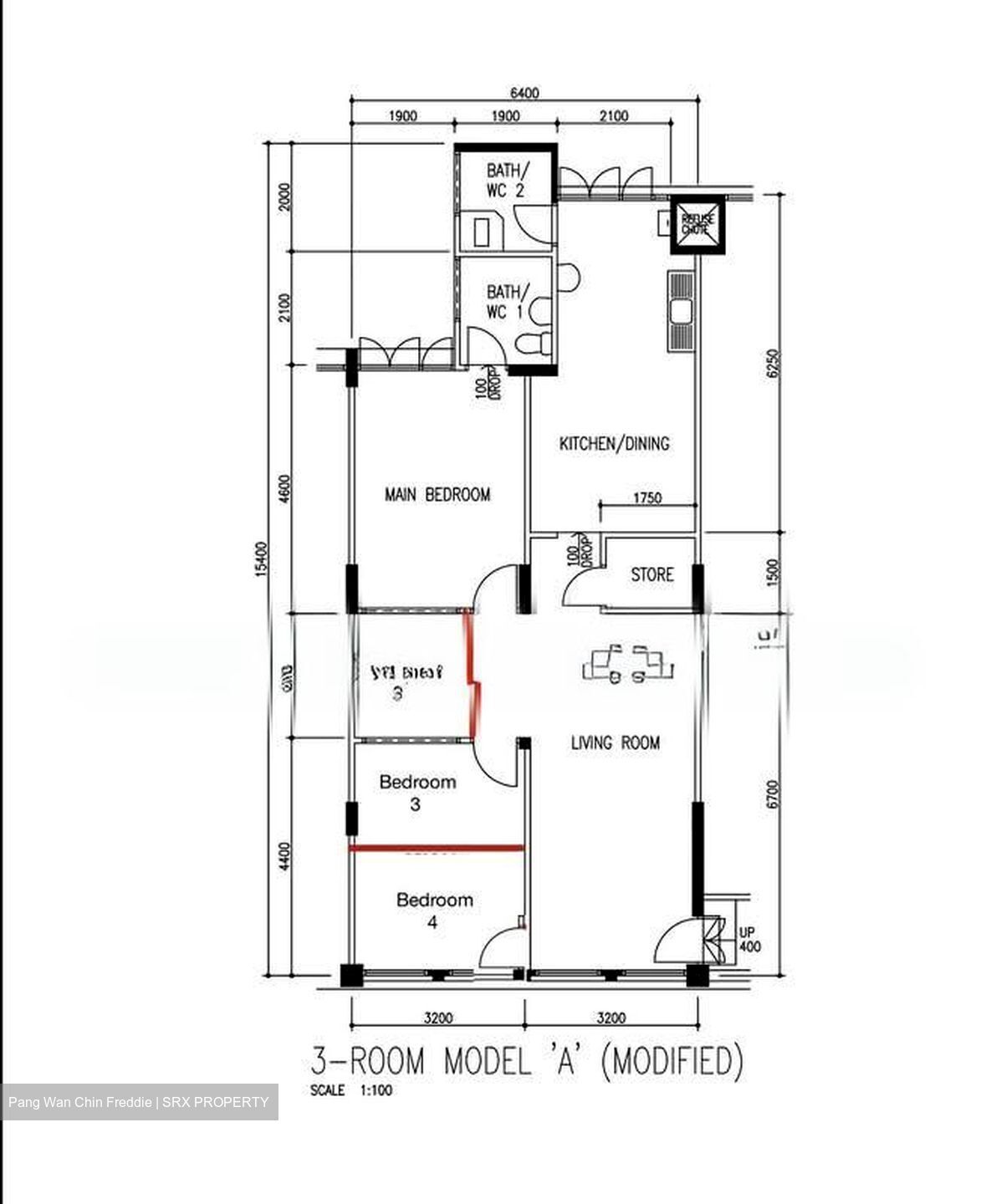 Blk 407 Jurong West Street 42 (Jurong West), HDB 3 Rooms #545185351
